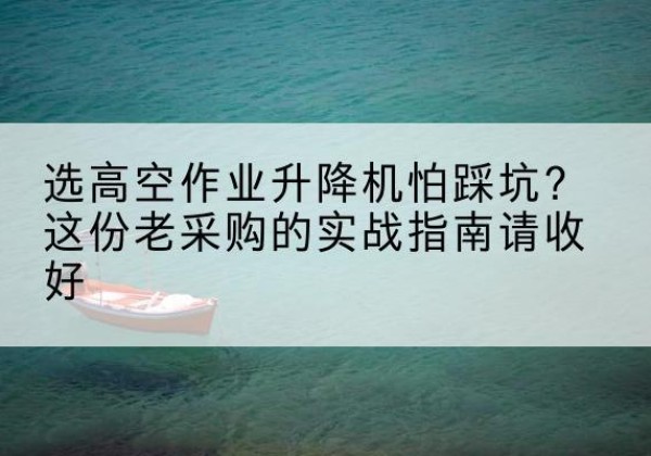 娄星高空作业升降机厂家推荐-选高空作业升降机怕踩坑？这份老采购的实战指南请收好